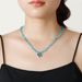 Fashion High-end Sense Niche Love Pendant Collarbone Chain Glass Rice Beads Handmade Beaded Necklace_ipsvogv.com