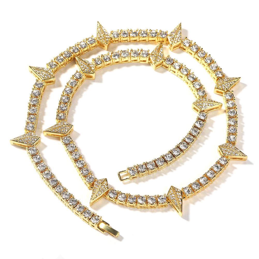 Europe and the United States new luminous dripping oil alloy necklace nightclub fashion accessories_ipsvogv.com