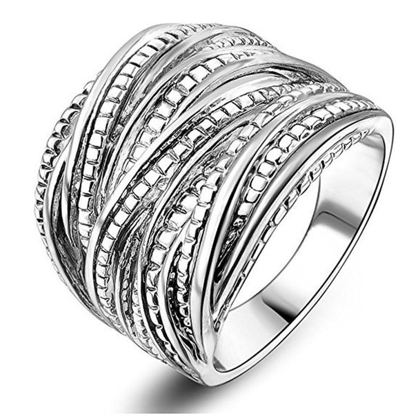 Cao Shi Double Gold Textured Universal For Men And Women Fashion Exaggerate Ring Headpiece_ipsvogv.com