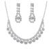 Brilliant Full Diamond Zircon Water Drop Necklace Earrings Bridal Wedding Shooting Jewelry Set_ipsvogv.com