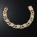 Exaggerated Personality Full Cuban Peach Heart Necklace Water Diamond Love Clavicle Neck Chain Hip Hop Jewelry_ipsvogv.com