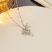 Fashionable Classic Niche Personality Set With Zircon Flower Necklace, Versatile And Luxurious Accessory For Women's_ipsvogv.com