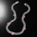 Alloy Punk Broken Love Chain Men's Trendy Diamond Set Cuban Necklace European and American Accessories_ipsvogv.com