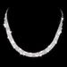 TIERED ELEGANCE 489 - Four-Layer Rhinestone & Pearl Bridal Jewelry Set (Claw Chain Necklace & Earrings, Wedding Accessories)_ipsvogv.com