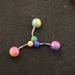 puncture navel ring mixed color navel nail color grinding yarn acrylic navel nail BELLY_ipsvogv.com