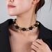 Exaggerated Color Matching Round Bead Necklace Simple Retro Beaded Necklace Jewelry_ipsvogv.com