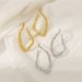 E12011 Minimalist ZA Cool Style Creative Exaggerate Personality Irregular Twisted Earrings Female_ipsvogv.com