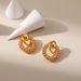 Women's Jewelry Retro Twist K Gold Temperament Earring Circle Earrings Cold Style Corn Chain Hollow Earrings_ipsvogv.com