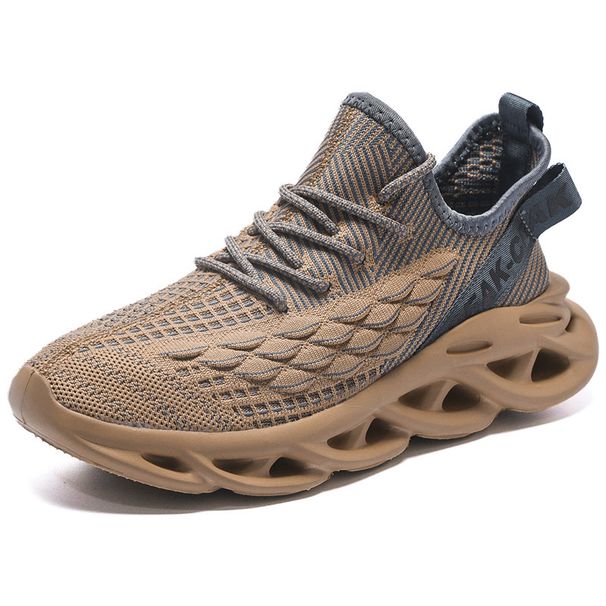 Men's Shoes large size fish scale flying woven sports shoes summer thick soled trendy men's shoes high quality cold sticky coconut shoes men_ipsvogv.com