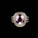 Sanjie's New Unisex Full Diamond Red Ring, French Style Accessory_ipsvogv.com