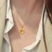 Clock Love Japanese And Korean Fashion Gold Necklace Women's Simple Collarbone Chain Titanium Steel Accessories Pendant_ipsvogv.com