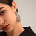 INS Style Brass Fashionable Elegant Women's Versatile Gold Exaggerated Personality Long Leaf Earrings_ipsvogv.com