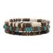 Simple Turquoise Wood Bead Bracelet Men's Trendy Fashion All Match High End Beaded Coconut Shell Bracelet Men's Jewelry_ipsvogv.com
