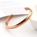 Unisex Jewelry Fashion Stainless Steel Wheat Ear Open Bracelet Fashionable Texture Summer Titanium Steel Bracelet Personality_ipsvogv.com