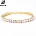 Men's Jewelry Hip Hop Spring Buckle Zircon Tennis Bracelet Jewelry Trendy Brand Personality Single Row Diamond Bracelet_ipsvogv.com