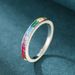 Cao Shi's Classic Simple Colorful Zircon Ring For Women, Fashionable And Popular, Personalized Ring, Minimalist Design_ipsvogv.com