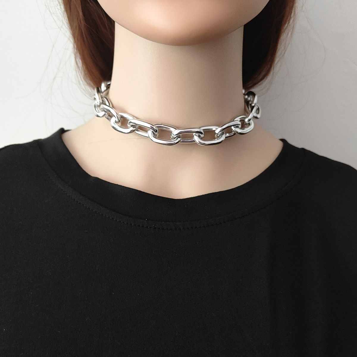 Metal Necklace Jewelry Foreign Trade Wholesale European And American Style Punk Fashion Trendy Cool Collarbone Chain_ipsvogv.com