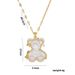 Titanium Steel Ins Wind Little Bear Star Necklace Women's Trend Light Luxury Small Crowd Versatile Collar Chain Simple_ipsvogv.com