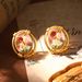 Monet Oil Painting Earrings Natural Pearl Enamel Earrings French Court Style High End Ear Clips Wholesale Niche Jewelry_ipsvogv.com