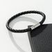 New Leather Woven Alloy Magnetic Buckle Men's Jewelry Hot Selling Couple Bracelet_ipsvogv.com