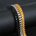 Men's Stainless Jewelry Hip Hop Titanium Steel Gold Simple Ins Cuban Reversible Bracelet_ipsvogv.com