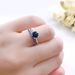Unisex popular jewelry Korean simple engagement women's ring set Zircon micro inlaid real gold plated ring_ipsvogv.com
