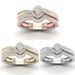 Three Heroes Couple Ring With Gold Plated And Zircon Inlaid Classic Jewelry_ipsvogv.com