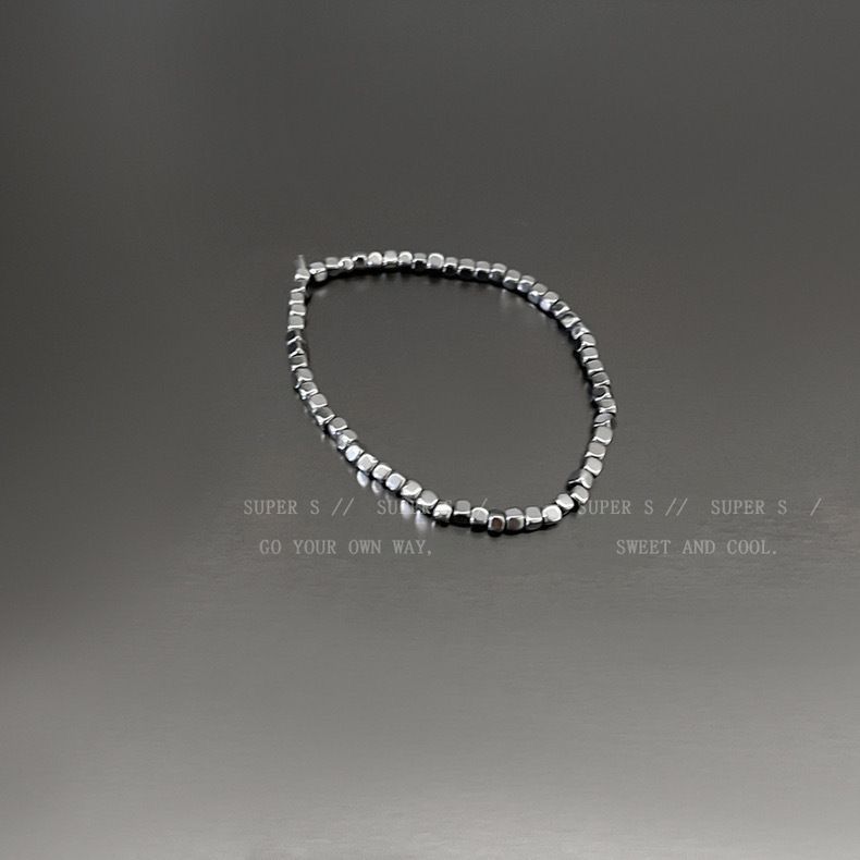 Dark Punk Y2K Pentagram Leather Bracelet For Women Ins Sweet Cool Cuban Style Layered Beaded Accessories_ipsvogv.com
