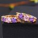 Cao Shi With Multi Colored Zircon Splicing Earrings, Fashionable Socialite High-end Earrings_ipsvogv.com
