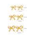 Hot Sale Real Gold Brass Electroplating Small And Cute Bow Mini Earrings Fashionable And Versatile Earrings_ipsvogv.com