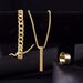 Creative simple temperament men's zinc alloy series jewelry suit_ipsvogv.com