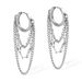 Men's Jewelry Earrings Stainless Steel Personality Fashion Design Tassel Chain Versatile Titanium Steel Earrings_ipsvogv.com