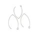 Stainless Titanium Steel Anti Allergic V-shaped Earrings, Large U-shaped Hook, DIY Ear Hook Accessories_ipsvogv.com
