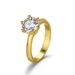 Moissanite Does Not Fade Light Luxury Niche Design Two Carat Zircon Ring Female High End White Copper Plated Gold Index Finger Ring_ipsvogv.com