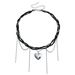 Multi-layer Glass Rice Bead Necklace, Female Love Pendant Wrapped Around Light Luxury Long Fringed Collarbone Chain_ipsvogv.com