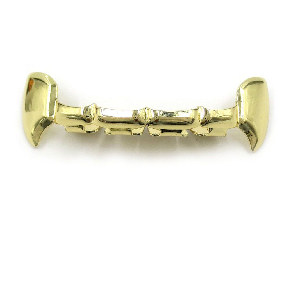 Hot Sale Gold Plated Hip Hop Braces Gold Plated Smooth Flat Teeth Hip Hop Gold Teeth_ipsvogv.com