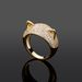 Trendy Cat Ear Cubic Zirconia Ring For Men & Women – Hip Hop Bling Statement Jewelry, Gold Plated, Sizes 7-10_ipsvogv.com