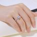 Dazzling Moissanite Engagement Ring S925 Silver Full Of Colored Gemstones Couple Ring Simple And Fashionable_ipsvogv.com