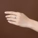 New Couple Bamboo Knot Sea Blue Zircon Women's Simple Platinum Diamond Ring Jewelry Fashion Handmade_ipsvogv.com