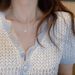 with S Plated Sterling Silver Square ! Diamond Necklace For Women's Summer 2023 Fashion, Light Luxury, Niche Design, Fashion, Luxury, Design,_ipsvogv.com