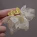 Women’s Jewelry Set Fashion First Love Super FairyLight Yellow Flower Mesh Gauze Flower Exaggerated Niche Design Seaside Earrings_ipsvogv.com