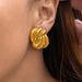 Retro Plated Titanium Steel Fine Polished Twisted Earrings Skirt Decorations_ipsvogv.com