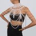 C0419 Exaggerated Heavy Industry Pearl Shawl with Layered Tribal Style Hollow Weaving Sexy Body Chain_ipsvogv.com