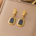 Ho Selling Accessories Summer Ins Fashion Niche Ligh Luxury Ca Eye Sone Pendan Necklace Earrings Women's Jewelry_ipsvogv.com