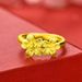 Gold Plated Non Fading Double Flower Gold Women's Ring With Adjustable Finger Ring, Birthday Gift_ipsvogv.com