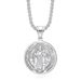 New Stainless Steel Father Benedict Necklace Exorcist Pendant Jewelry_ipsvogv.com