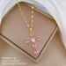 Titanium Steel 【 】 Cross Zircon Light Luxury Temperament Gorgeous Full Diamond Necklace Women's Versatile Collarbone 【 】_ipsvogv.com