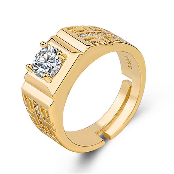 popular with fashionable and novel square diamond men's rings. men's rings are inlaid with stars._ipsvogv.com
