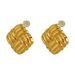 Women's Jewelry High End Fashion Niche Personality Twist Ear Buckle Stainless Steel Square Texture Earrings Temperament Earrings_ipsvogv.com