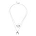 Fashionable, Minimalist, And Versatile Accessories, Hollowed Out Love, Moon Pendant, Necklace, Collarbone Chain_ipsvogv.com